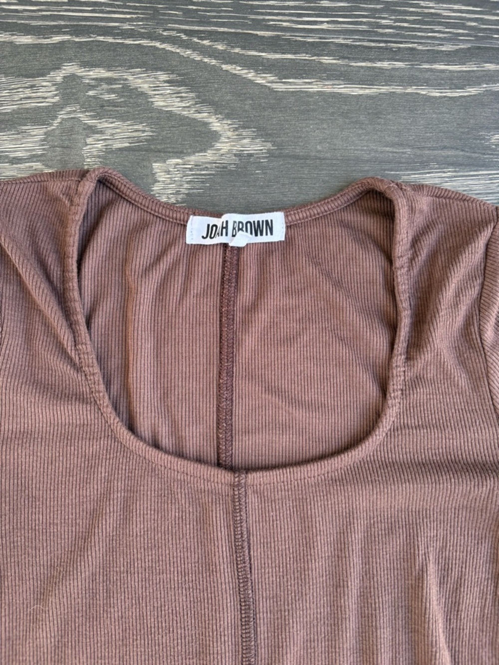 JOAH BROWN Ribbed Top - Picture 3 of 5